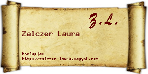 Zalczer Laura névjegykártya